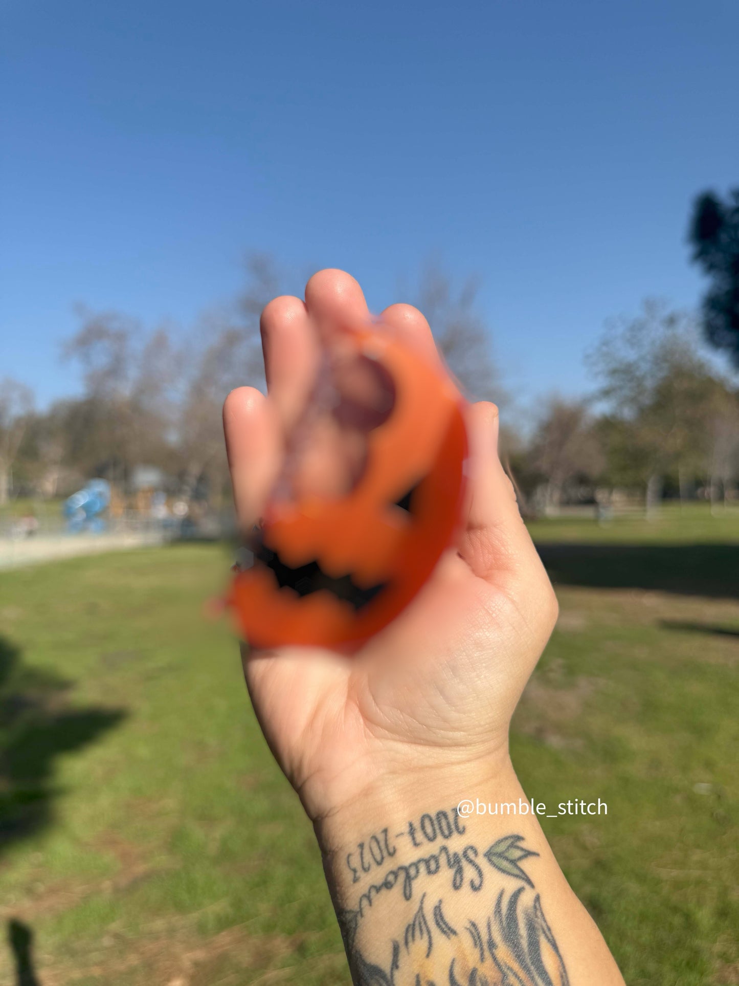 Pumpkin Kid Candy Hair Claw