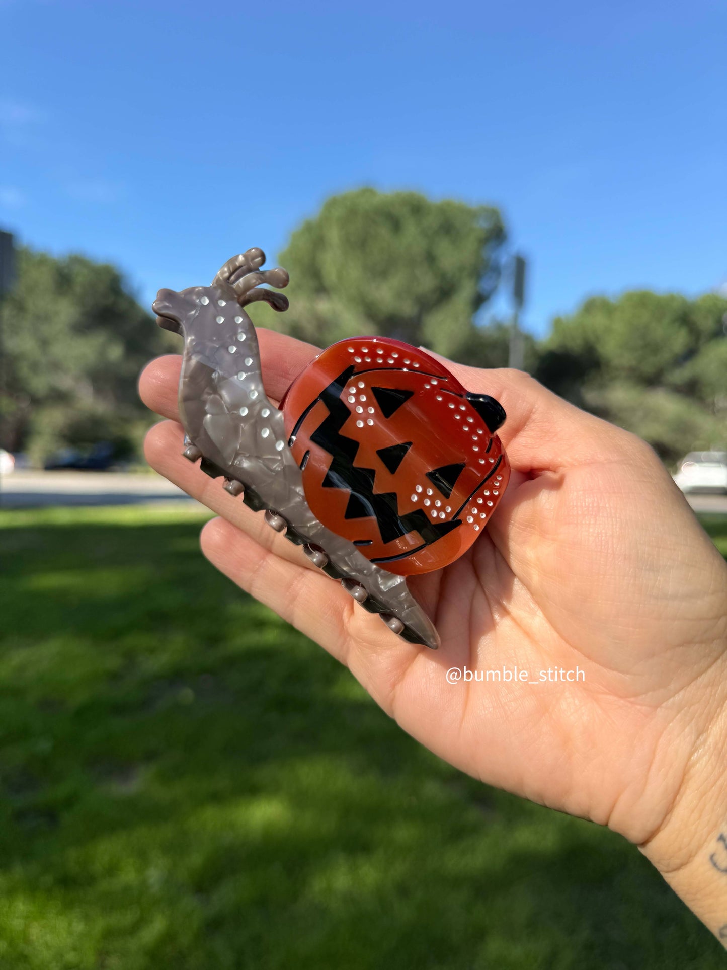 B Grade Pumpkin Snail Hair Claw