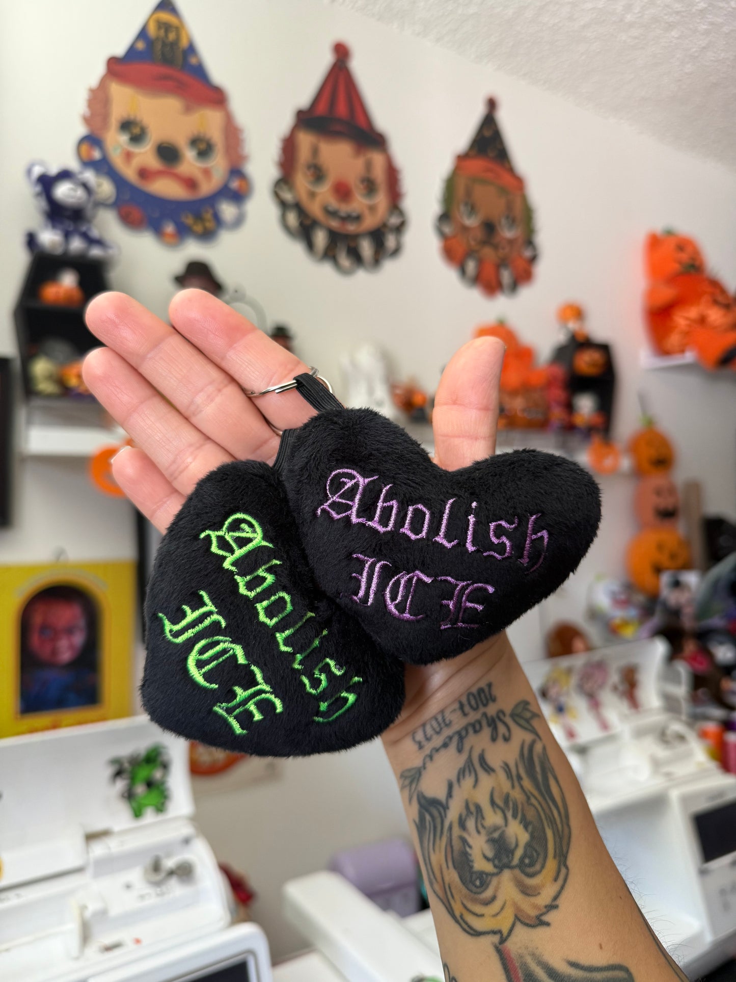 Donation Hearts Plushie Keychain