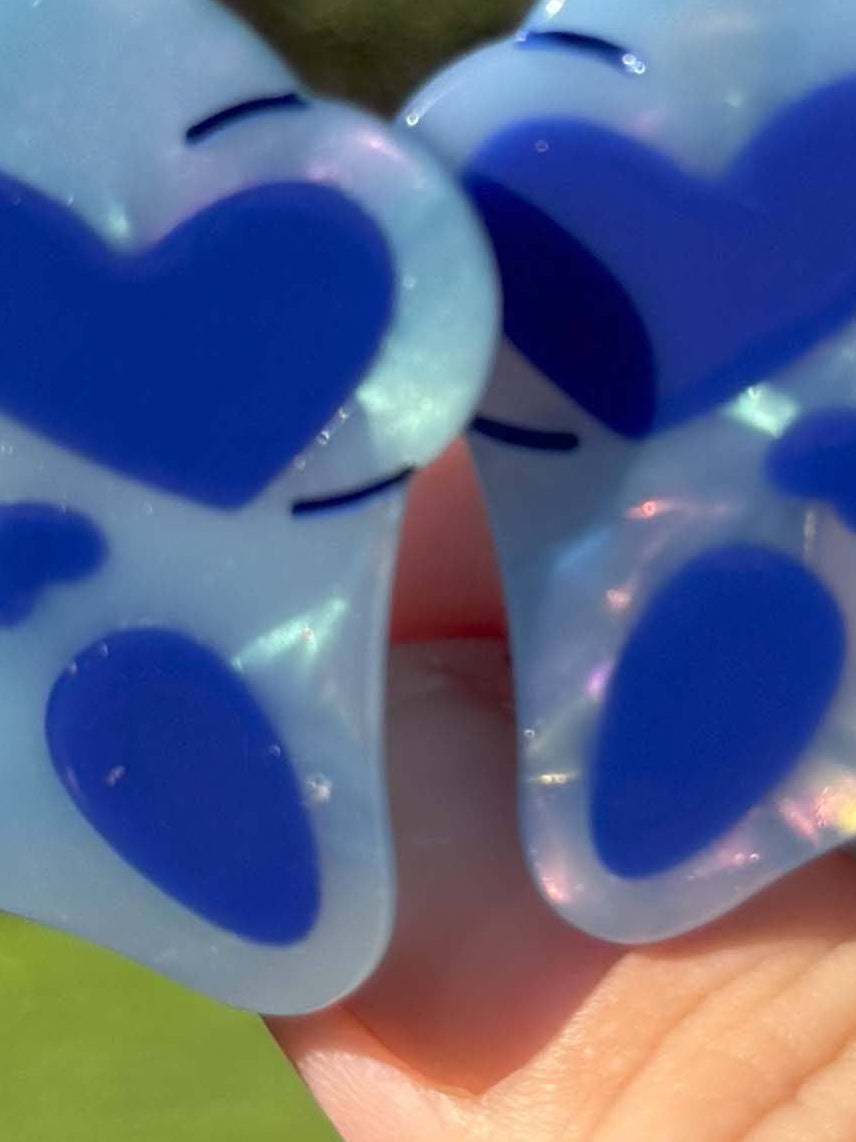 Blue Phantom Hair Clip