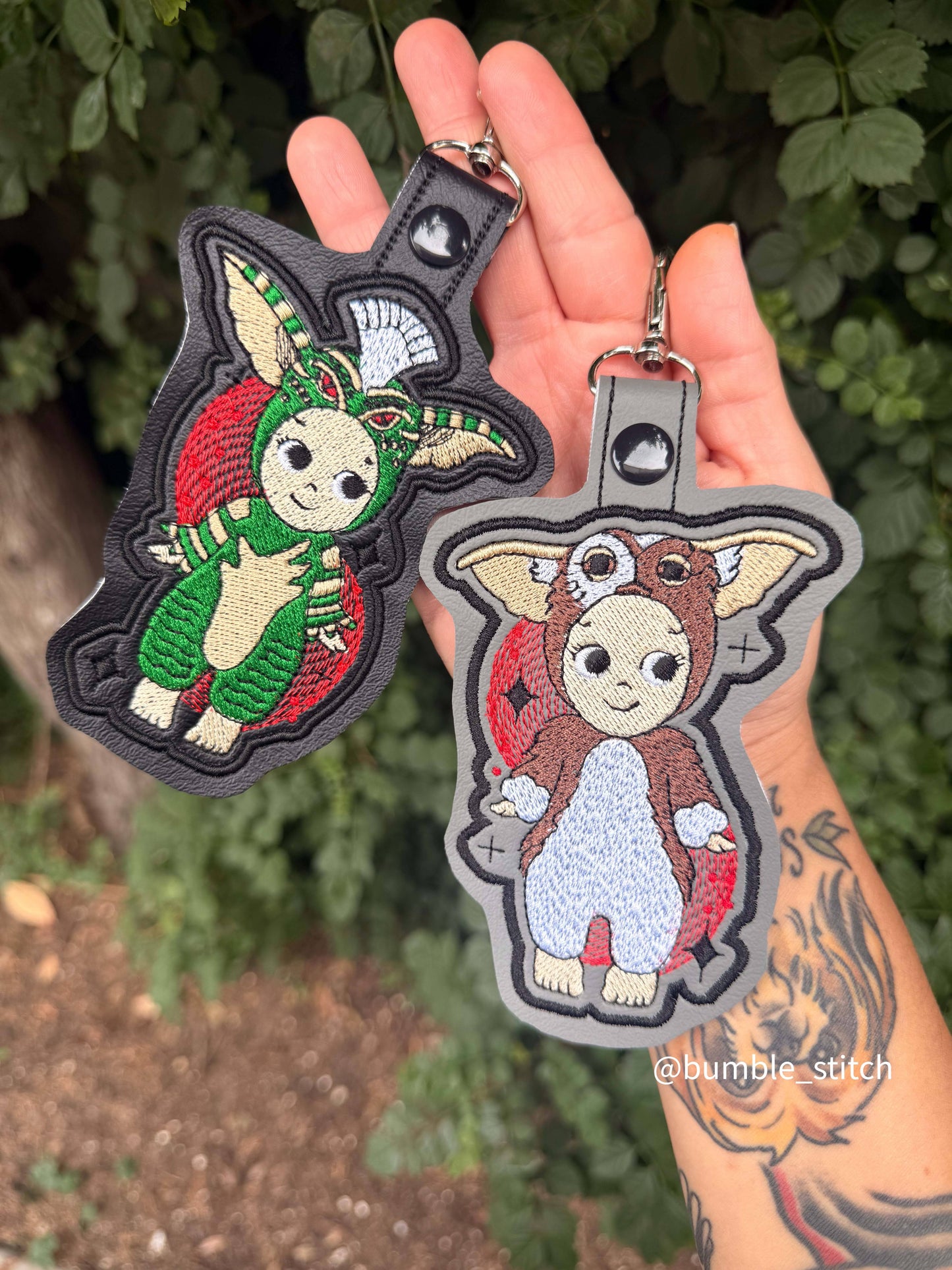 Embroidered Horror Angel Keychains