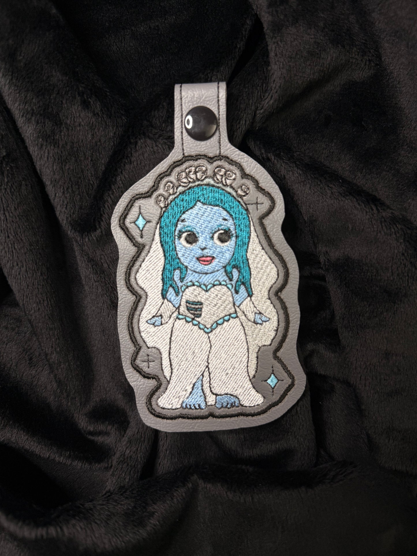 Embroidered Horror Angel Keychains
