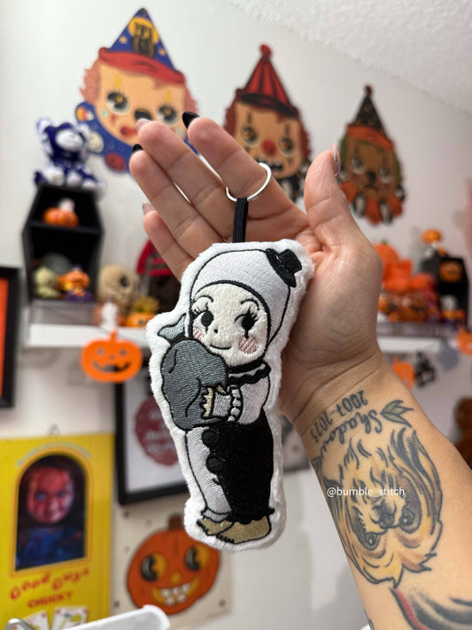 Clown Angel Plushie Keychain