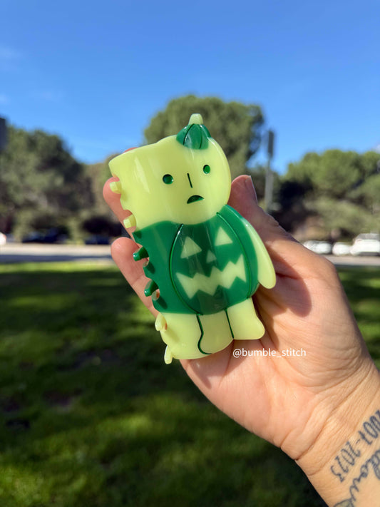 B Grade Pumpkin Dude Hair Claw