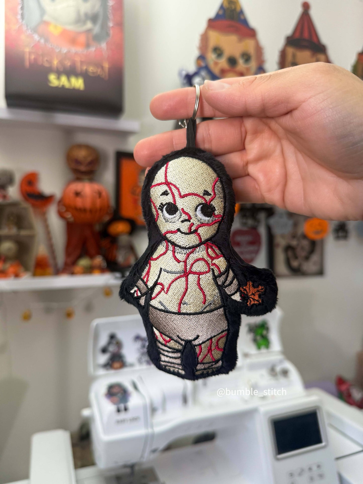 Creature Angel Plushie Keychain
