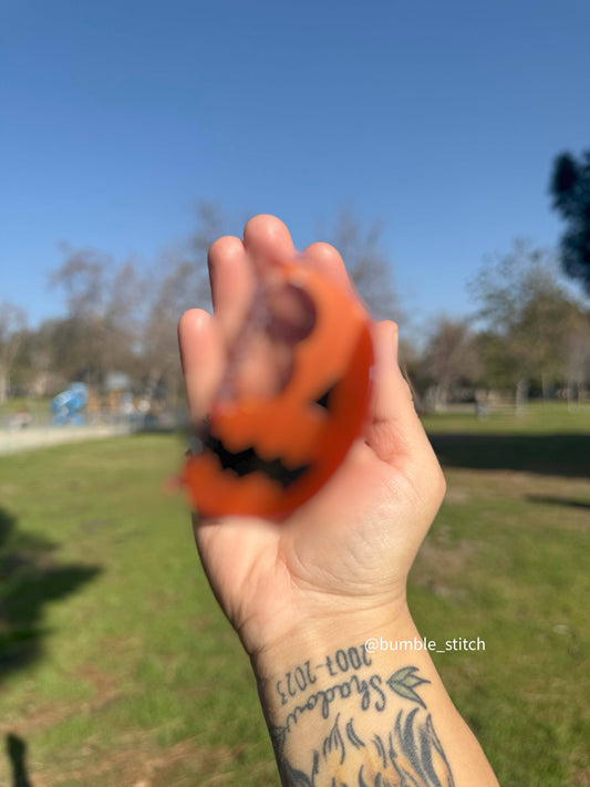 Pumpkin Kid Candy Hair Claw