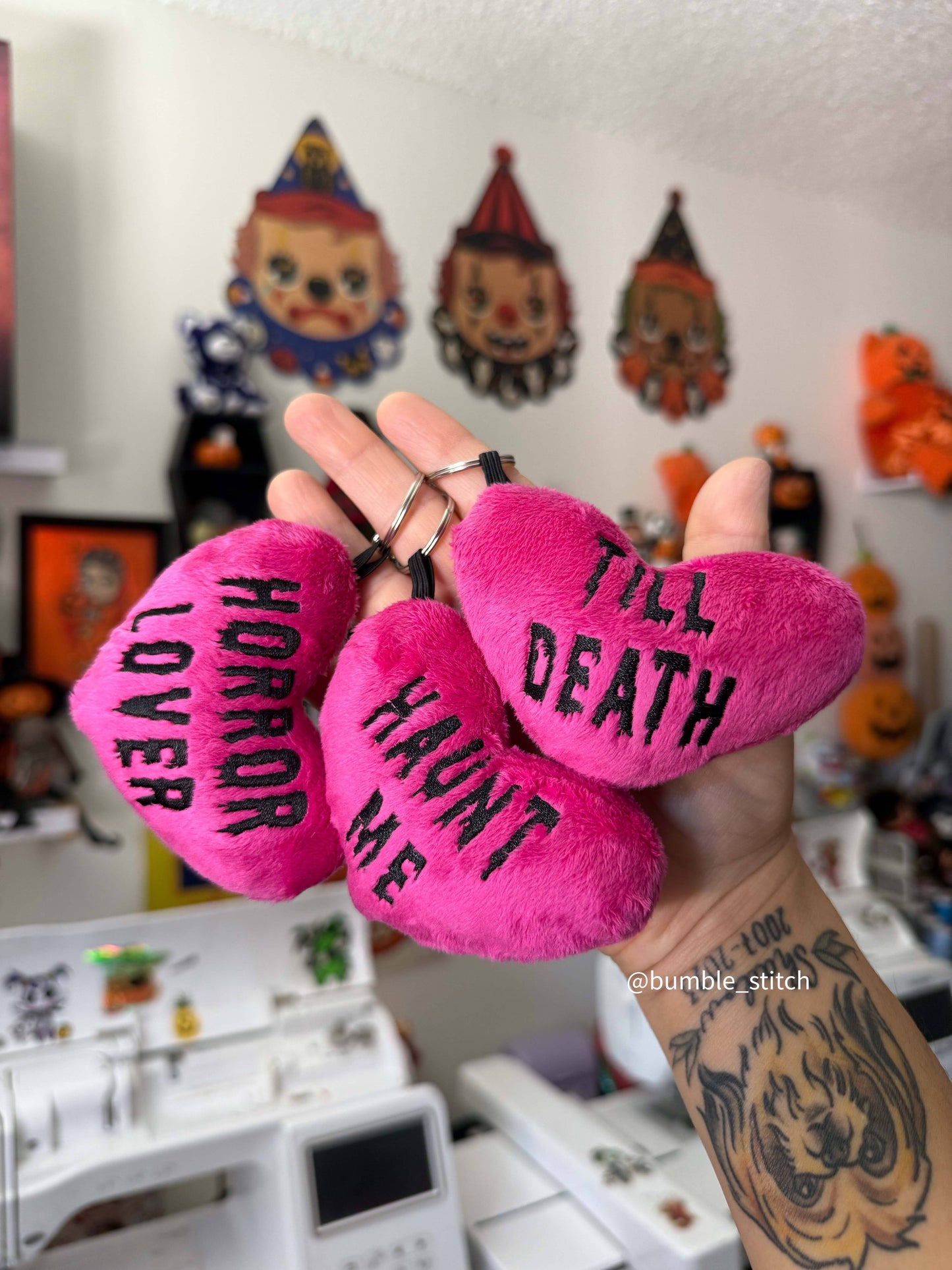 Convo Hearts Plushie Keychain