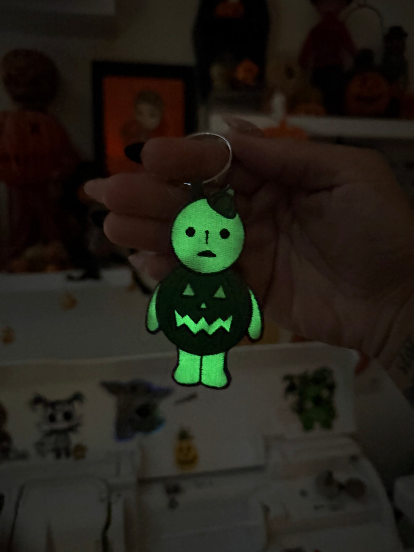 Double Sided Embroidered Keychain