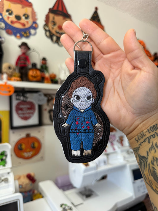 Mr. Myers Embroidered Keychain