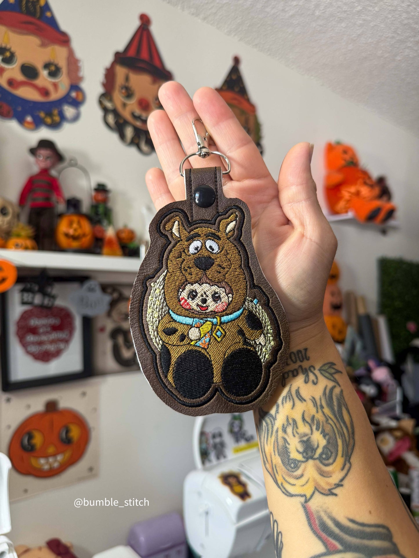 Scoob.Chhi Embroidered Keychain