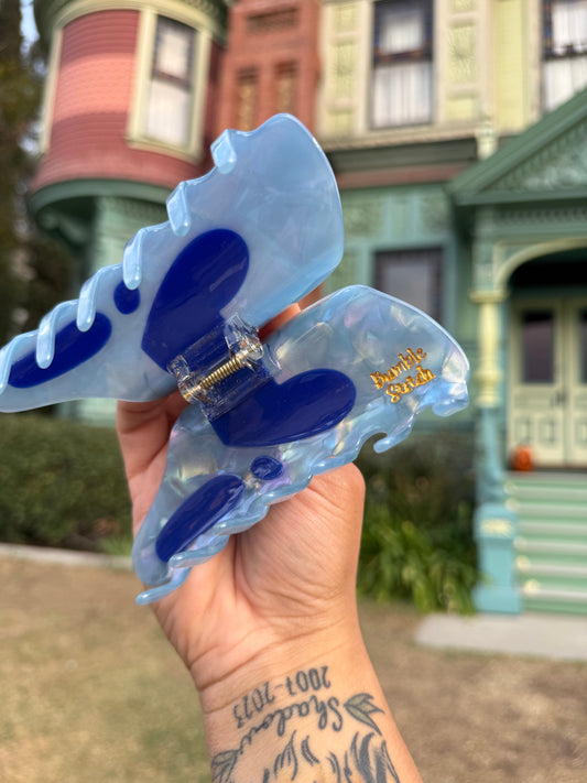 Blue Heart Eye l Hair Claw