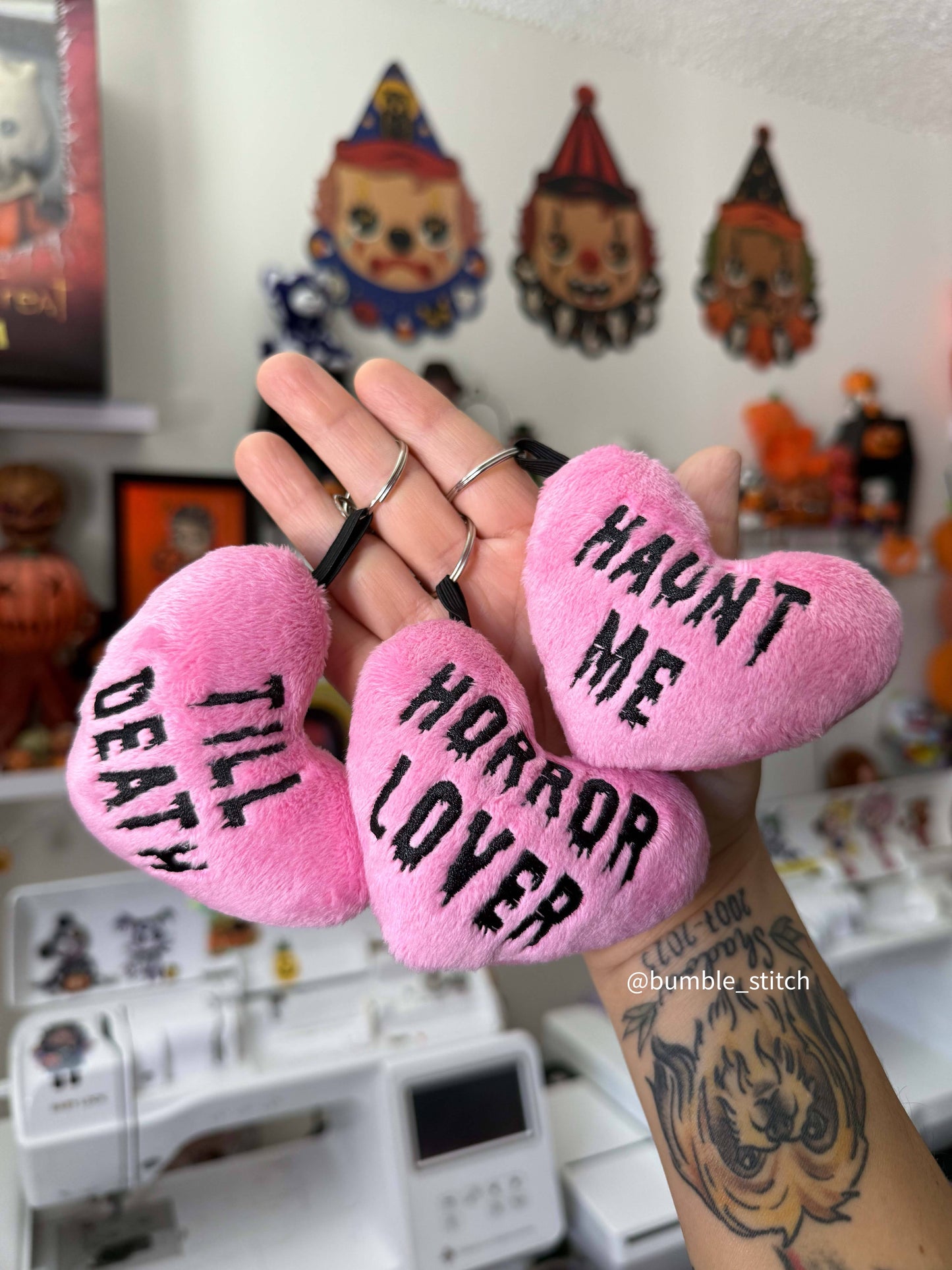 Convo Hearts Plushie Keychain