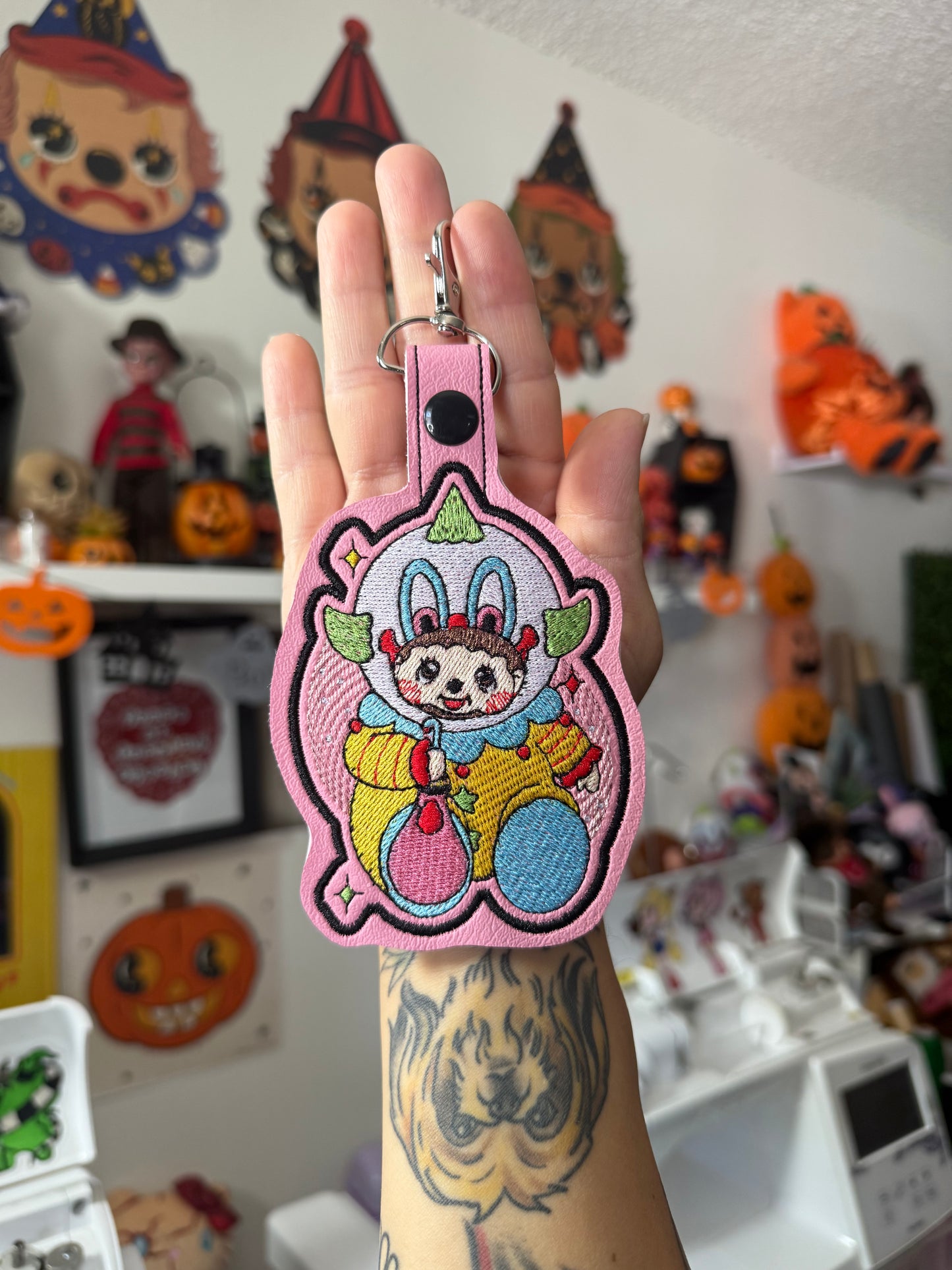 Shorty.Chhi Embroidered Keychain