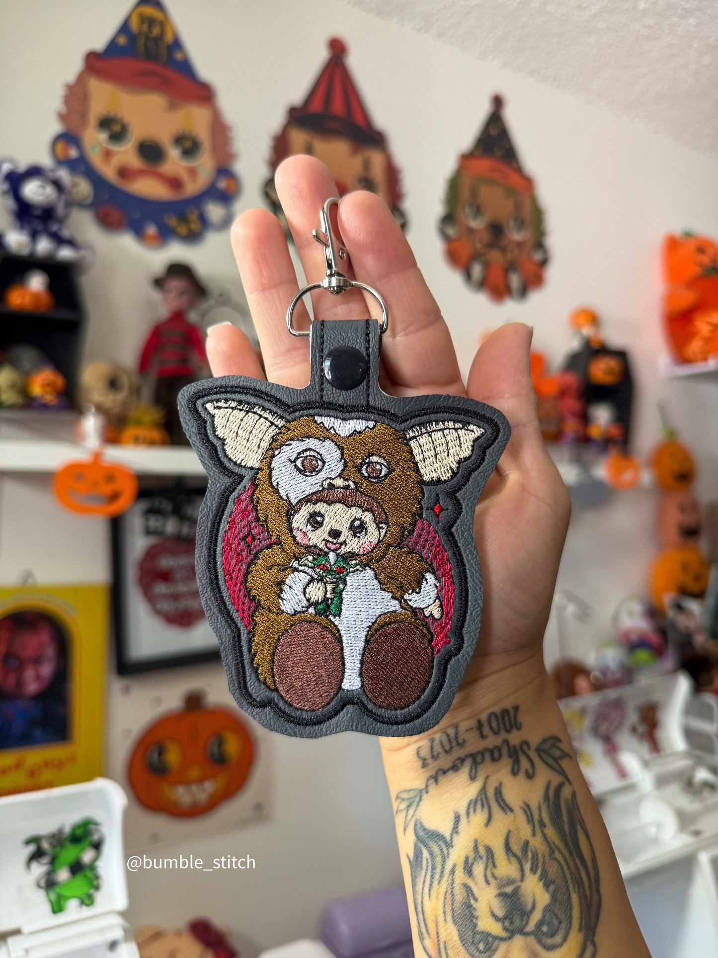 Gizm.o.Chhi Embroidered Keychain