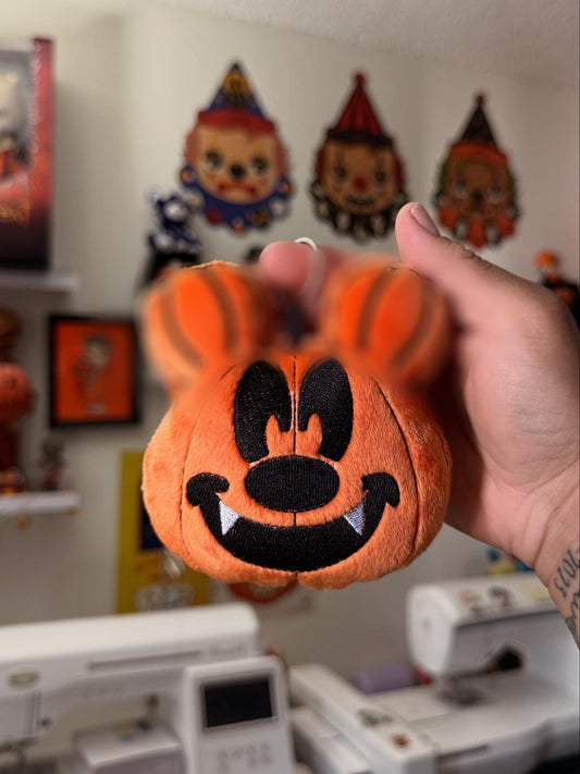 Fang Pumpkin Keychain Plushie