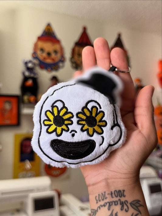 Clown w/ Sunnies Plushie Keychain